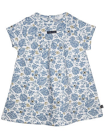 ROBE NOLWENN MOLLETON MANCHES COURTES BEBE