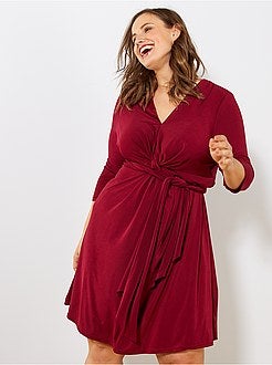 Robe nouée à la taille - Kiabi