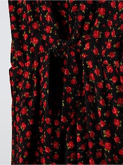 Robe nouée fleurie - Kiabi