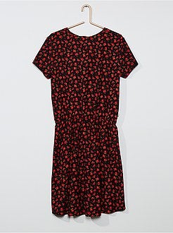 Robe nouée fleurie - Kiabi