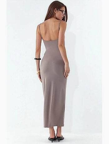 Robe nuisette midi sans manches busem