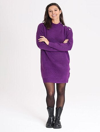 Robe OANA Purple Robe cheminée
