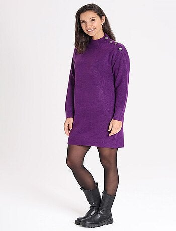 Robe OANA Purple Robe cheminée