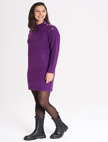 Robe OANA Purple Robe cheminée