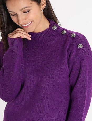 Robe OANA Purple Robe cheminée