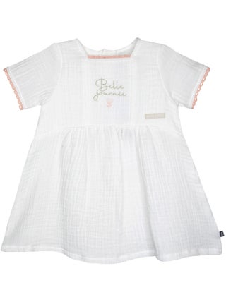 ROBE ODETTE MANCHES COURTES