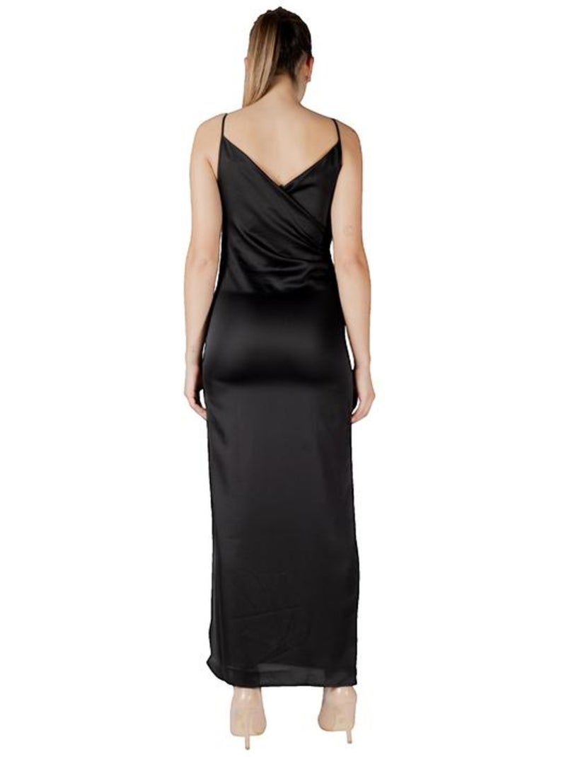 Robe Onlchigo Life Strap Satin Maxi Wvn en polyester recyclé Only Noir - Kiabi