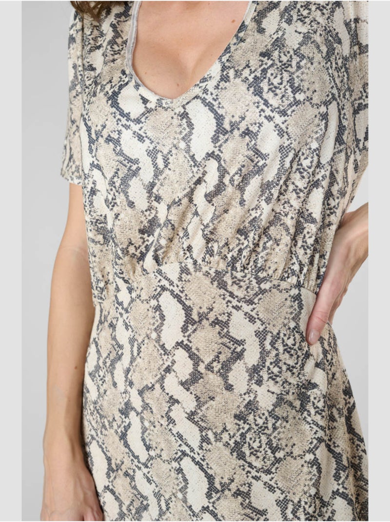 Robe ORIENT droite 'Le Temps Des Cerises' Blanc - Kiabi