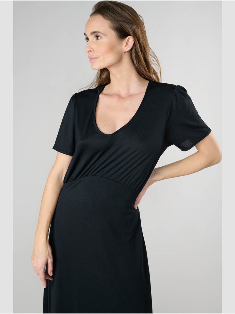 Robe ORIENT droite 'Le Temps Des Cerises' Noir - Kiabi