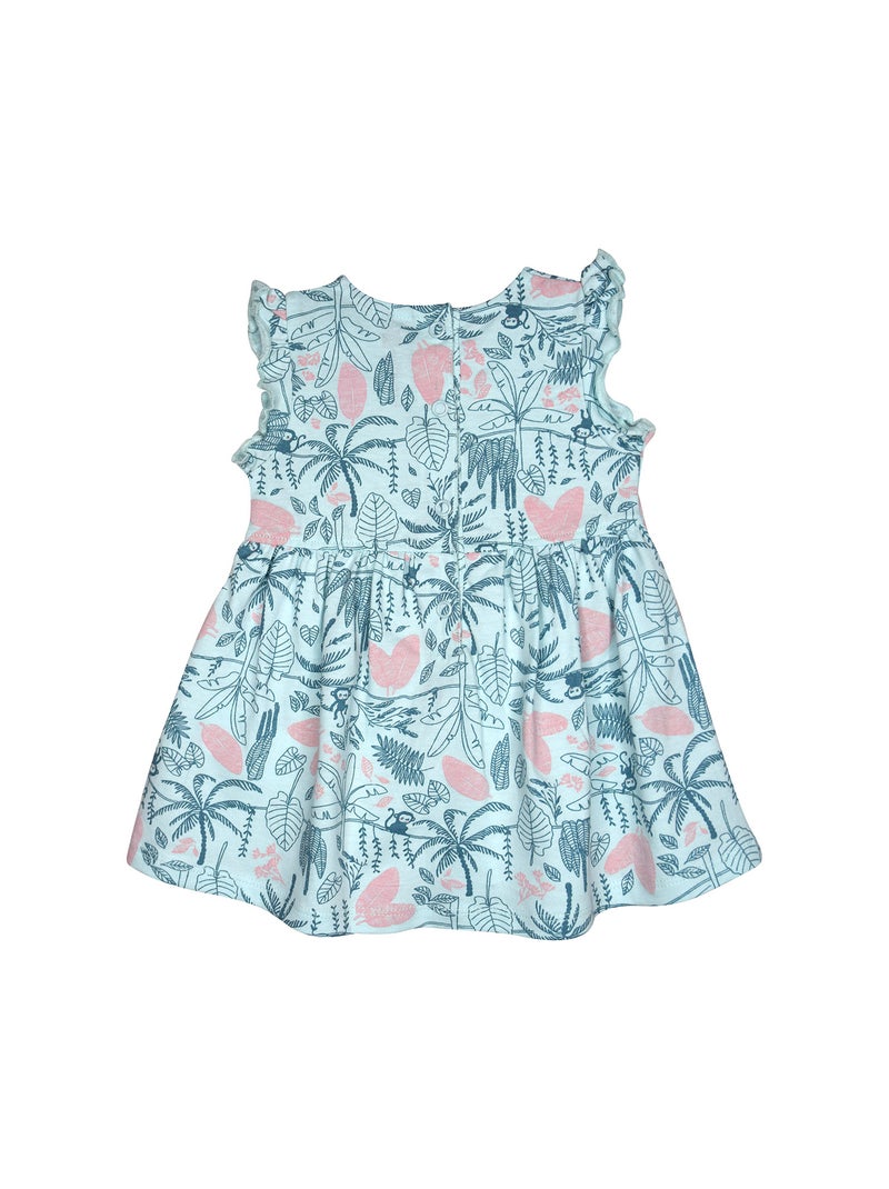 ROBE ORNELLA SANS MANCHES SUCRE D'ORGE Blanc Bleu - Kiabi