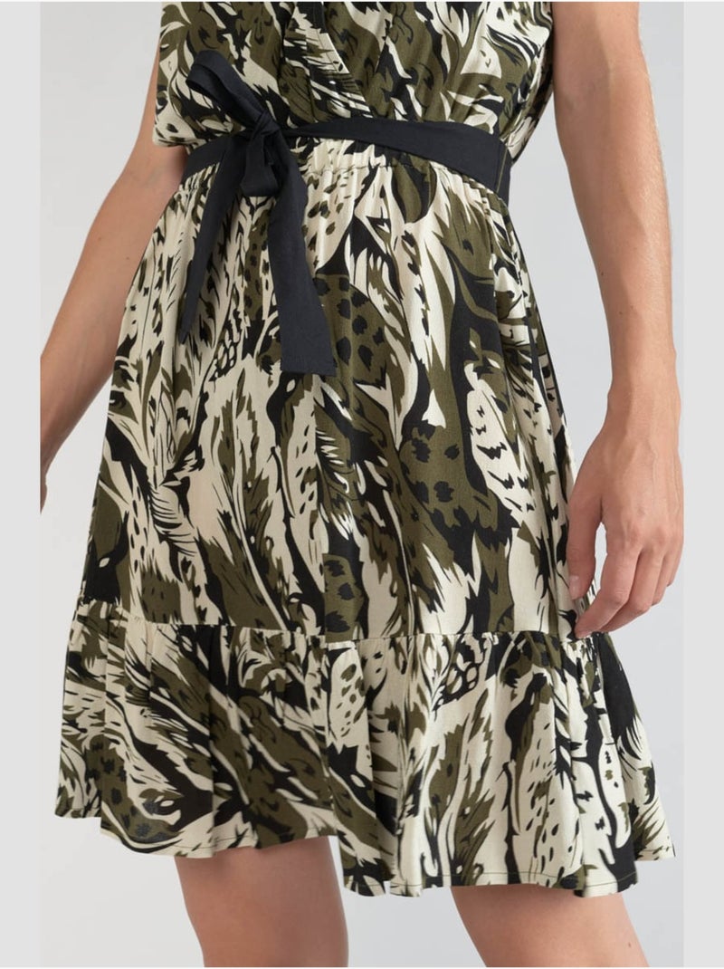 Robe PAGE droite 'Le Temps Des Cerises' Vert - Kiabi