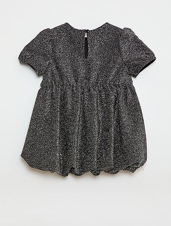 Robe pailletée forme ballon