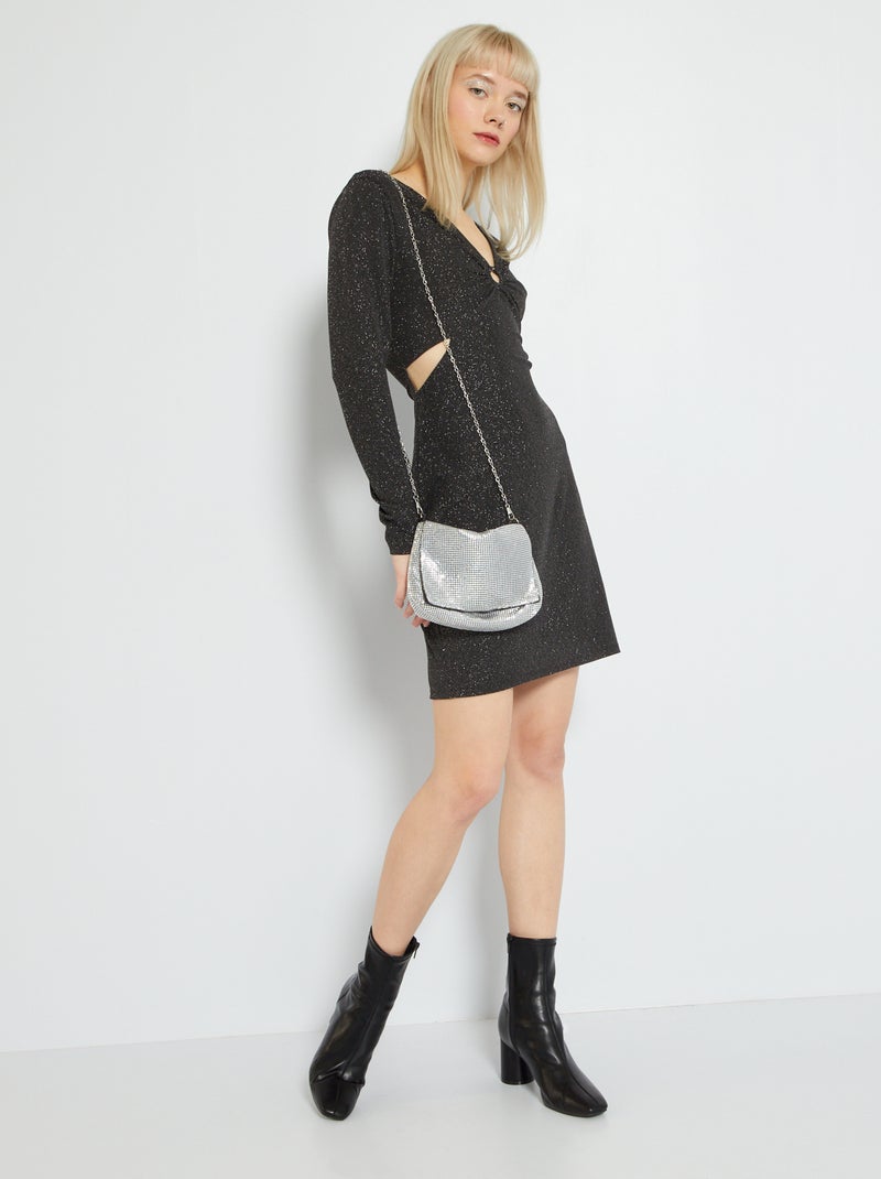 Robe pailletée Noir - Kiabi