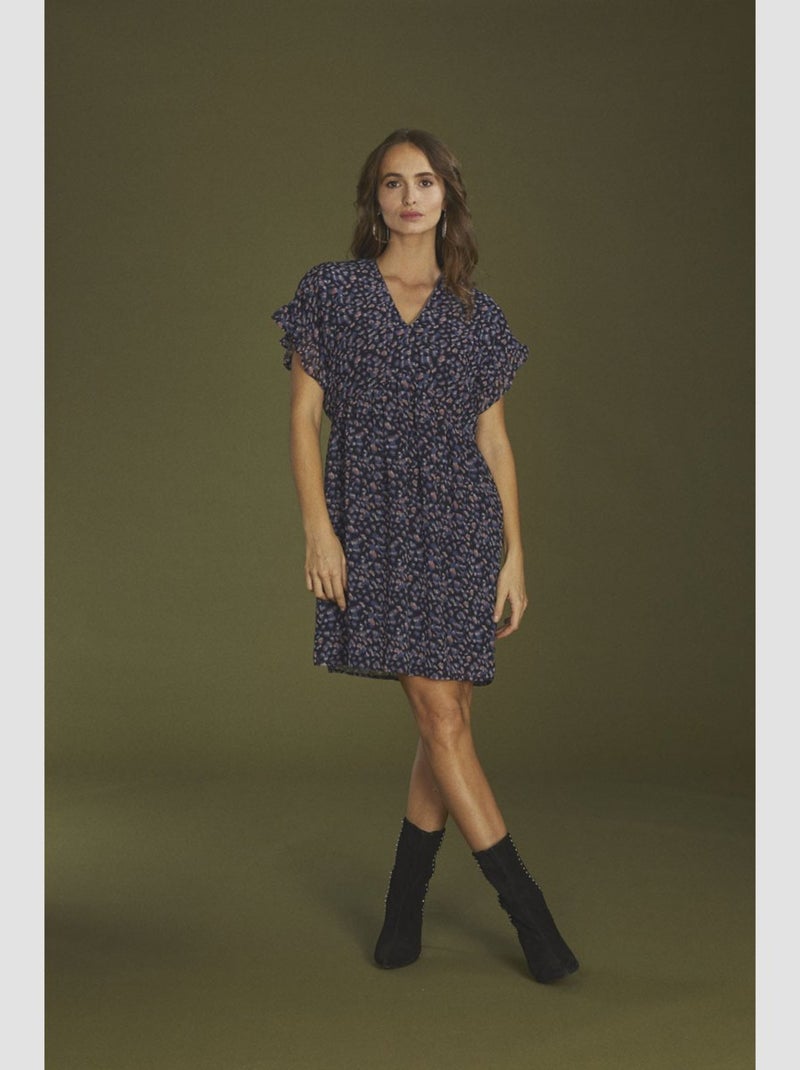 Robe PAOLA droite 'Le Temps Des Cerises' Bleu - Kiabi