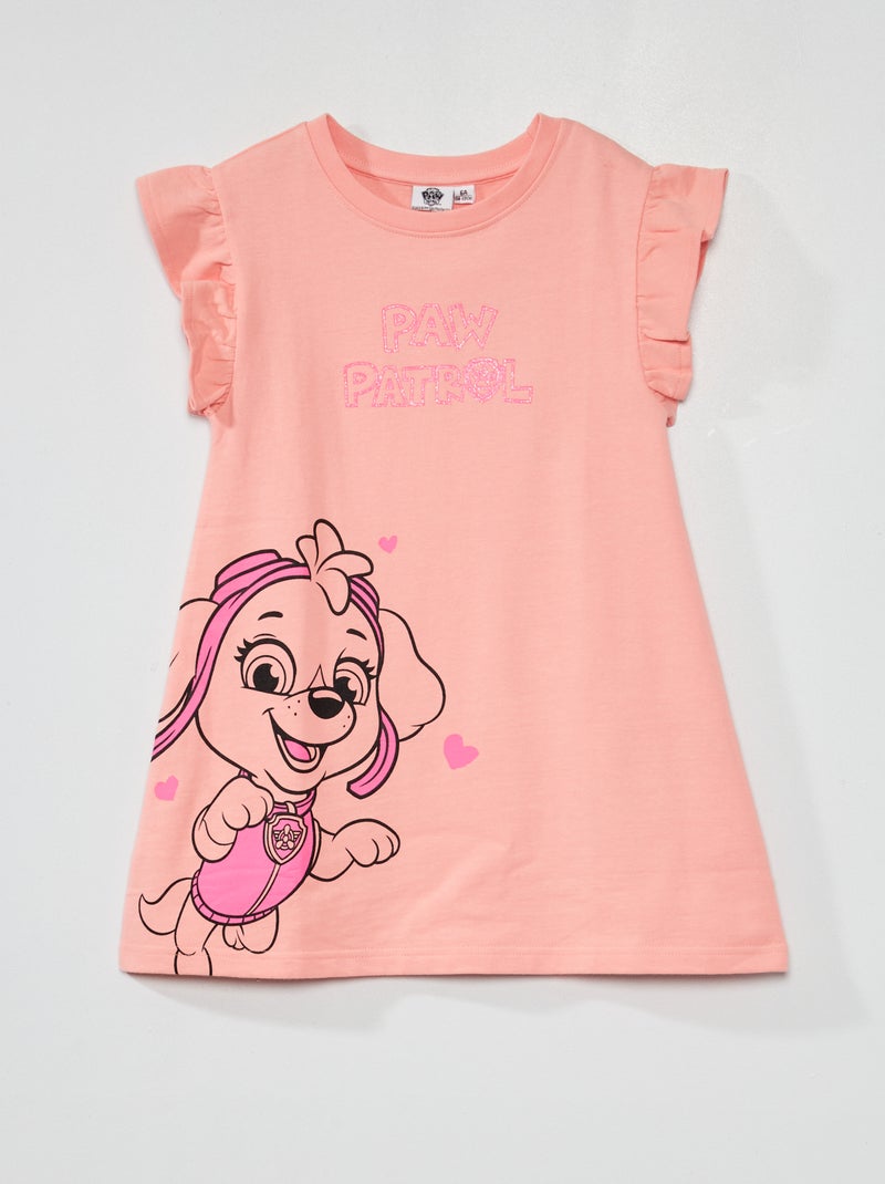 Robe 'Pat Patrouille' à col rond Rose - Kiabi