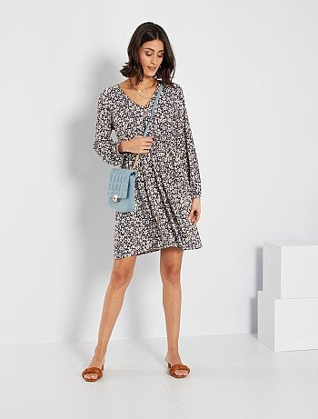 Robe patineuse fleurie