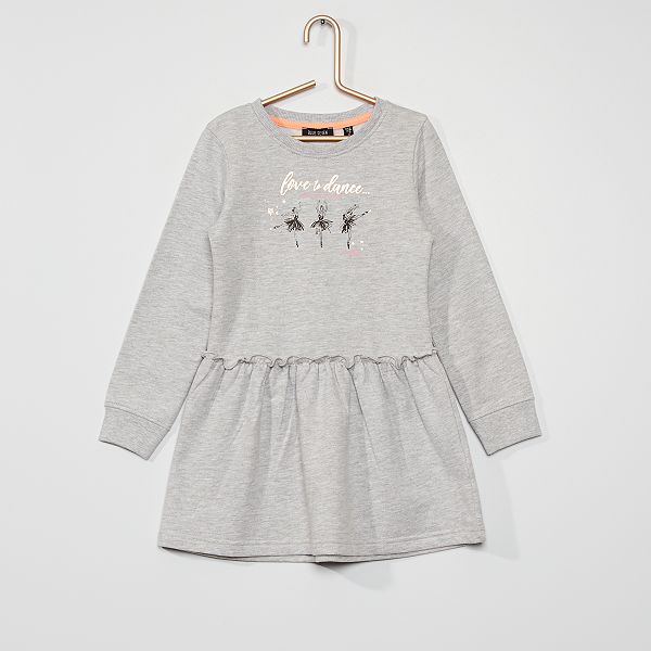 robe patineuse grise