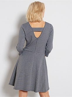 Robe patineuse vichy - Kiabi