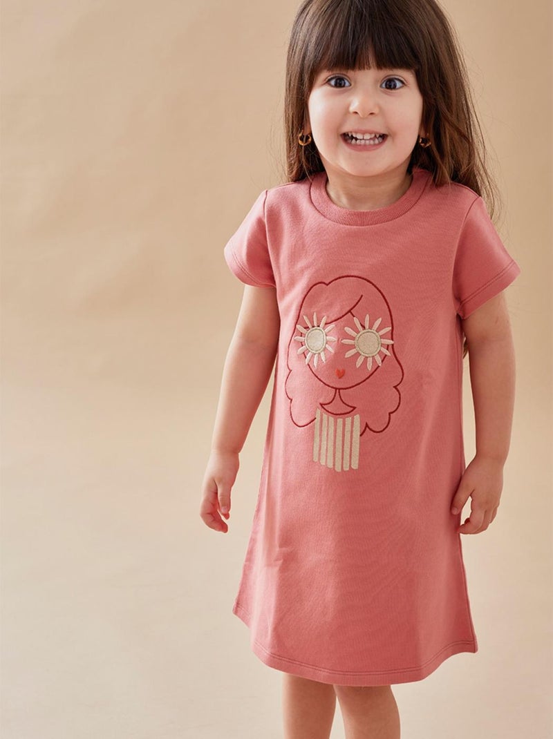 Robe petite fille en molleton, Noukie's Rose - Kiabi