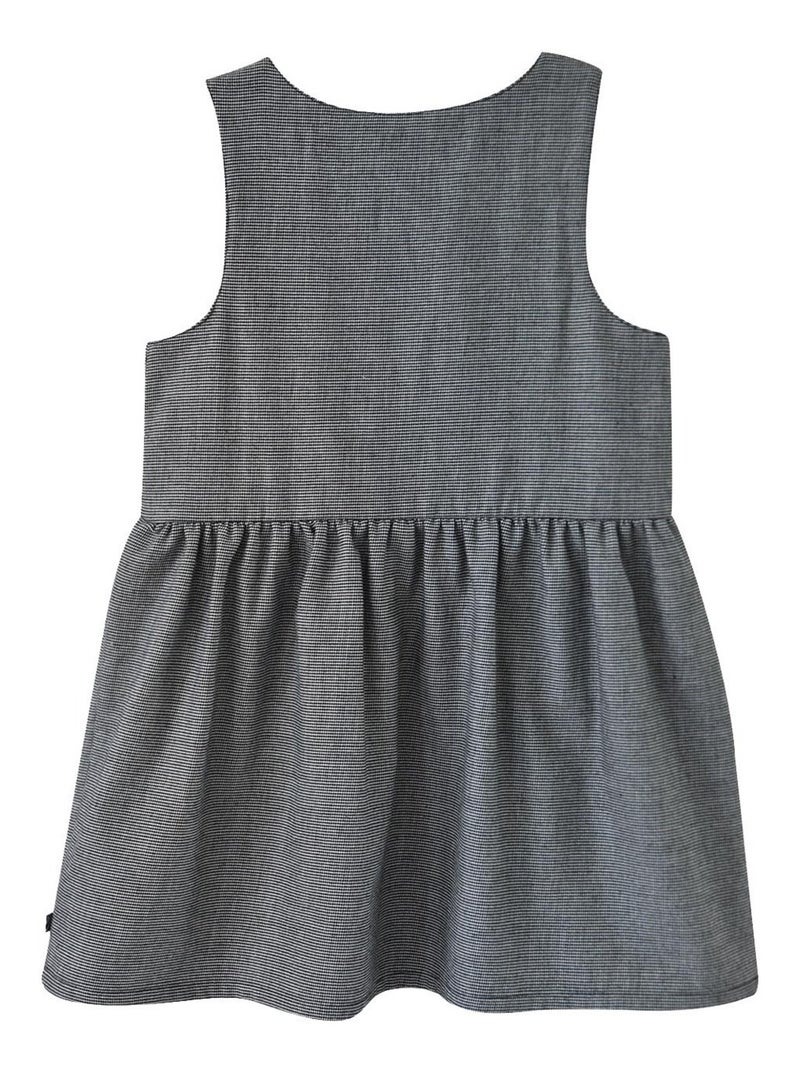 ROBE PIED DE POULE DELVINA Gris - Kiabi