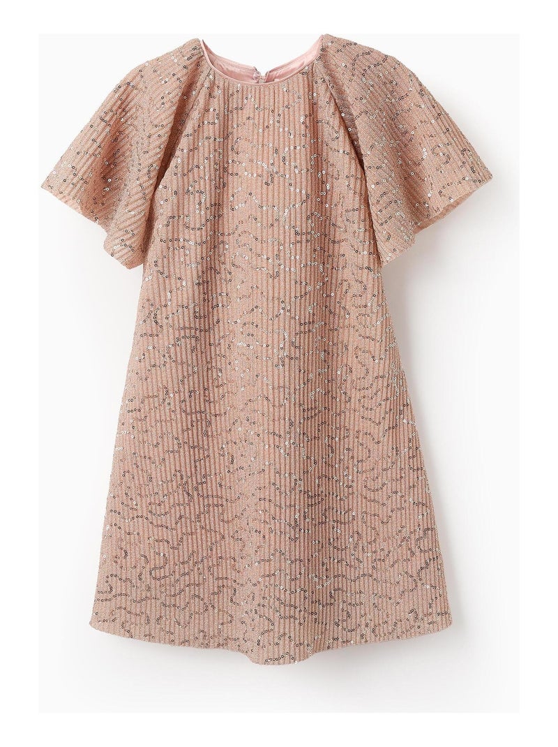 Robe plissé, avec paillettes DANCE ROOM Rose - Kiabi