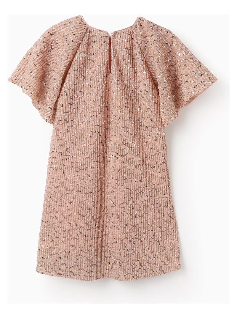 Robe plissé, avec paillettes DANCE ROOM Rose - Kiabi