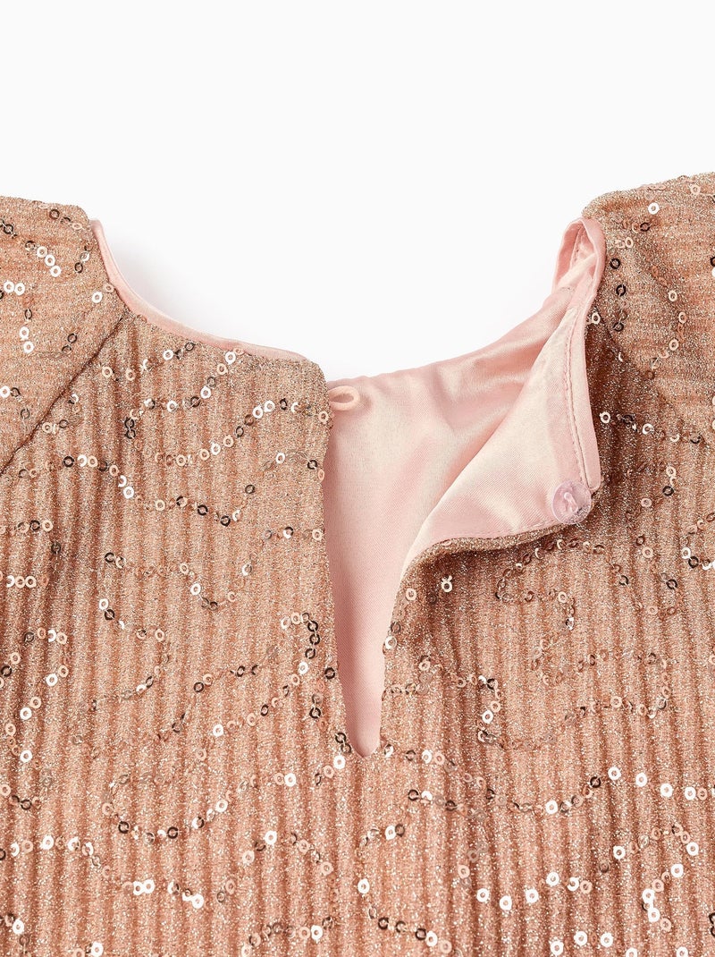 Robe plissé, avec paillettes DANCE ROOM Rose - Kiabi