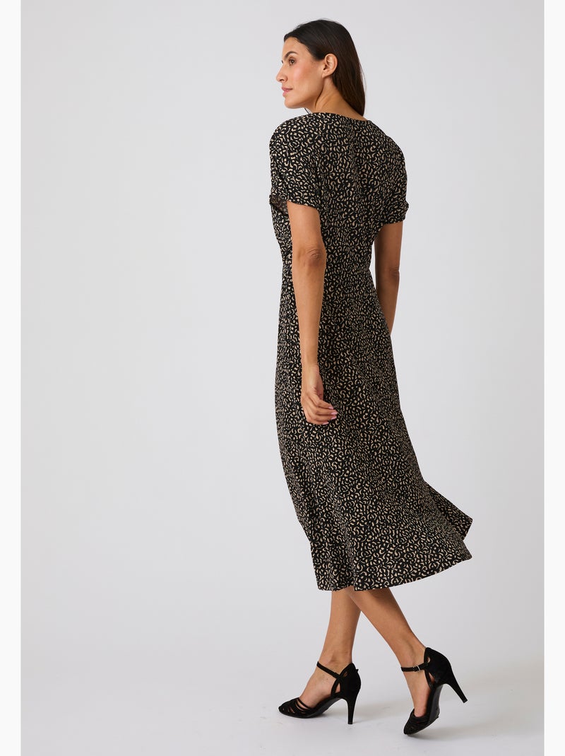 Robe plissé permanent - Damart Blanc - Kiabi