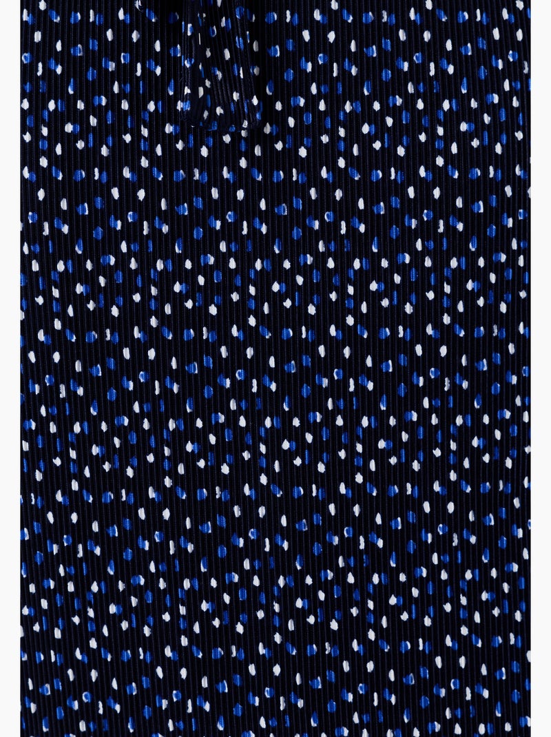 Robe plissé permanent - Damart Bleu - Kiabi