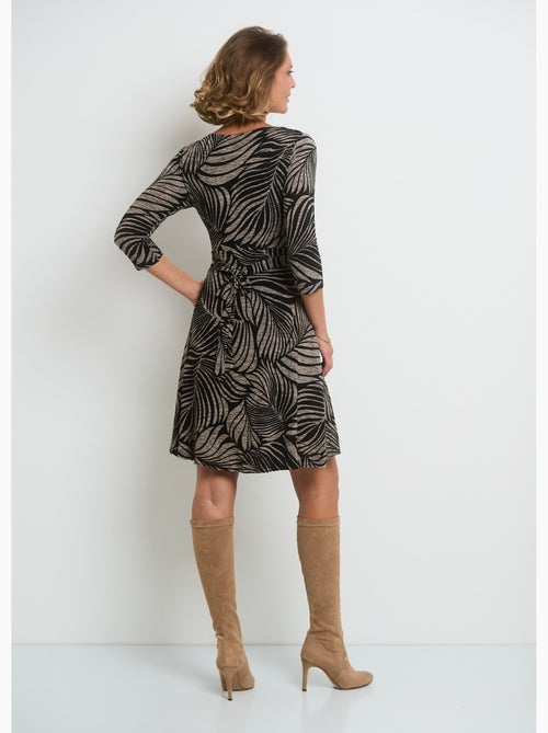Robe plissée maille imprimé animalier - AFIBEL - Kiabi Robe plissée maille imprimé animalier - AFIBEL - Kiabi