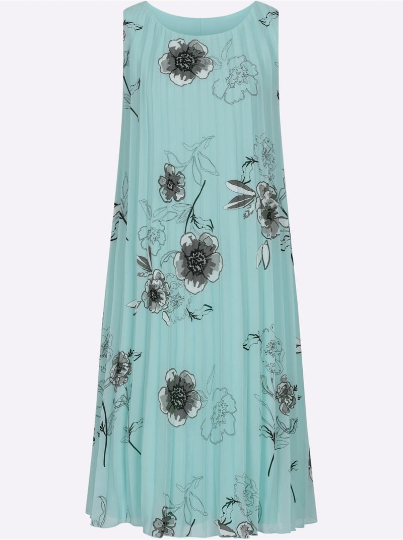 Robe Plissée Qualité Tissée - Taille Standard - Witt Gris Vert - Kiabi