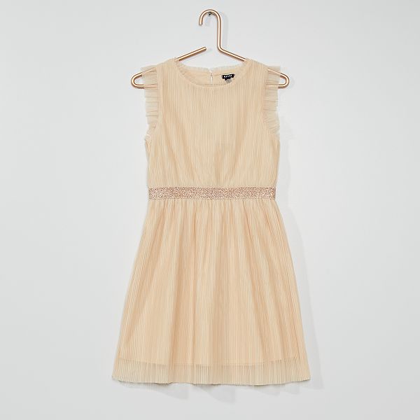 Robe Plissee Fille 3 12 Ans Rose Kiabi 12 00