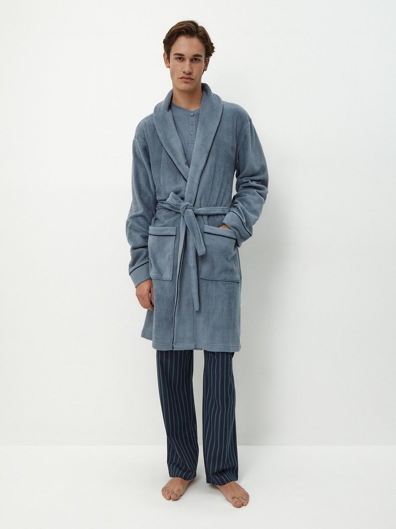 Robe polaire Bleu - Kiabi