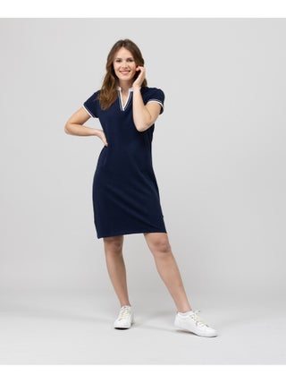 Robe polo bleu marine Femme - Terre de Marins