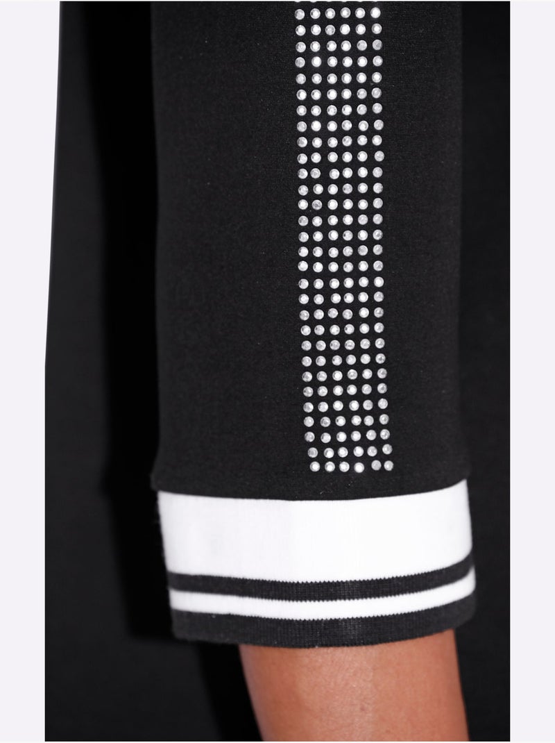 Robe Polo Qualité Jersey Douce - Taille Standard - helline Noir - Kiabi