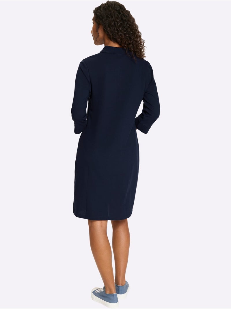 Robe Polo Qualité Tissée - Taille Standard - helline Bleu marine - Kiabi