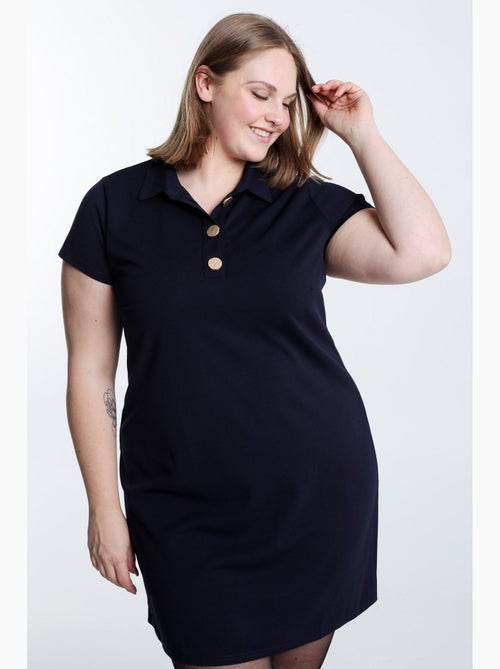 Robe polo unie PAPRIKA - Kiabi
