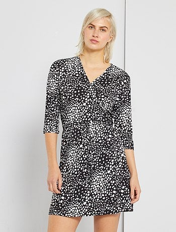 Robe portefeuille cache-cœur