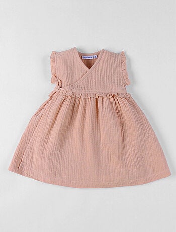 Robe portefeuille en mousseline de coton Noukie's