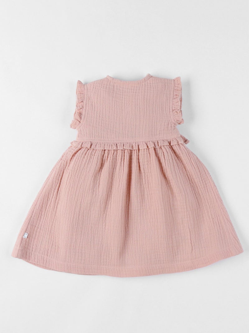 Robe portefeuille en mousseline de coton Noukie's Rose - Kiabi