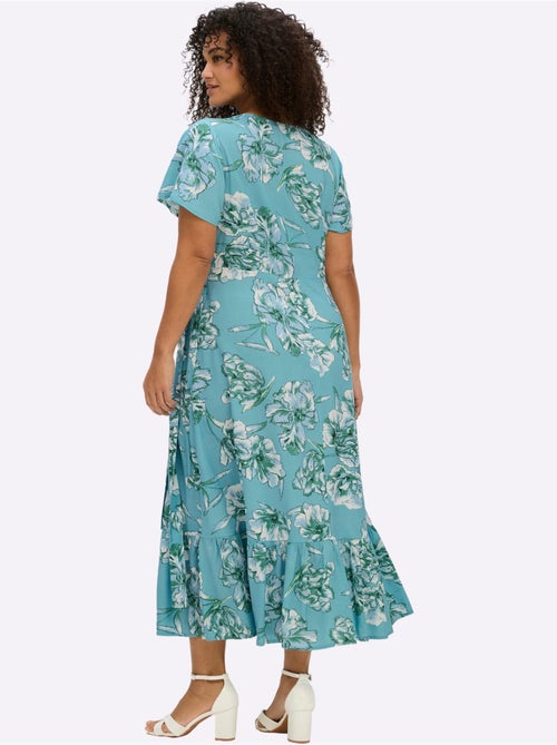 Robe Portefeuille Imprimé Floral - Taille Standard - Sheego - Kiabi Robe Portefeuille Imprimé Floral - Taille Standard - Sheego - Kiabi