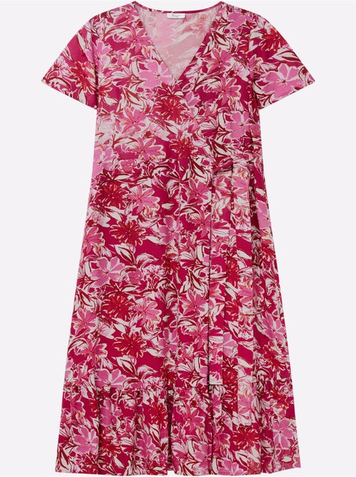 Robe Portefeuille Imprimé Floral - Taille Standard - Sheego - Kiabi Robe Portefeuille Imprimé Floral - Taille Standard - Sheego - Kiabi