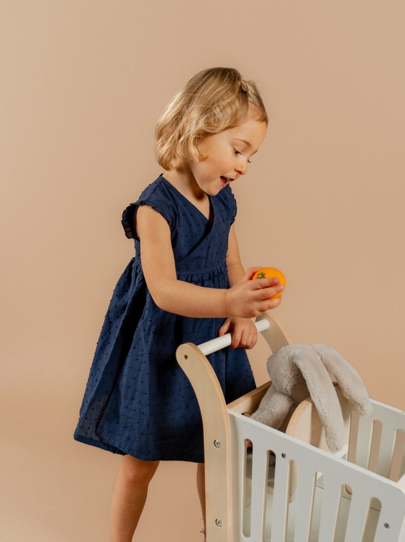 Robe portefeuille, mousseline de coton Noukie's Bleu - Kiabi