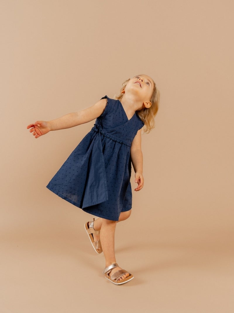 Robe portefeuille, mousseline de coton Noukie's Bleu - Kiabi