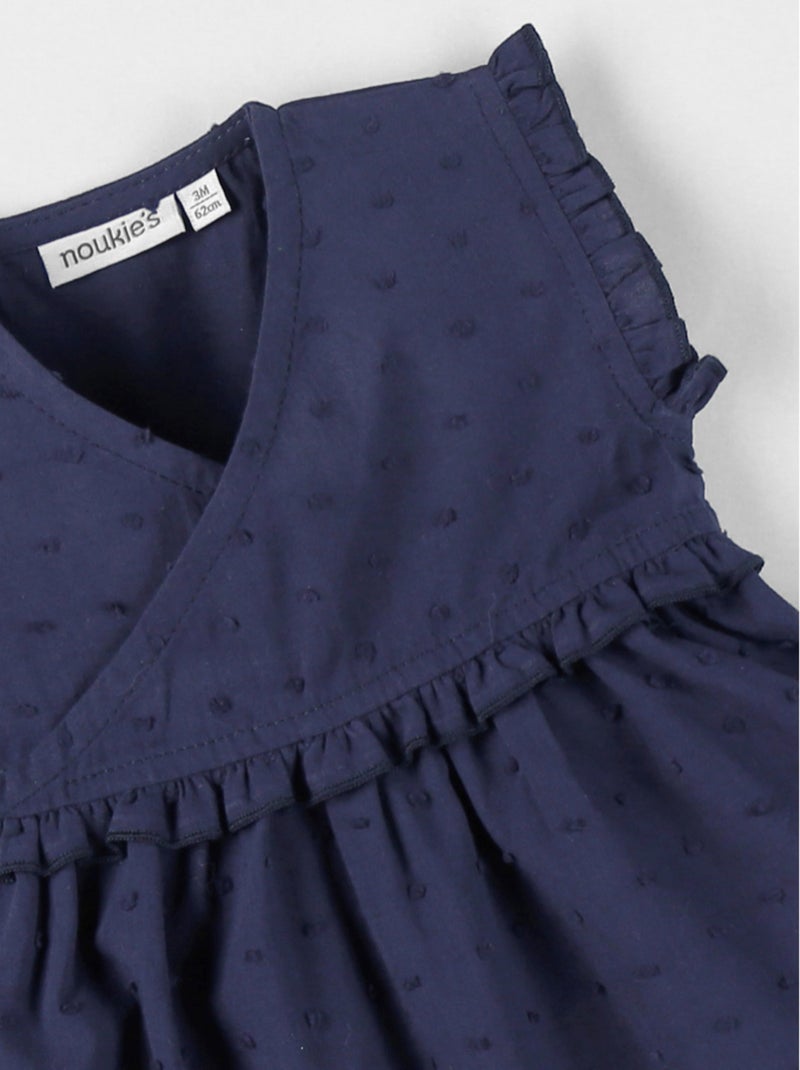 Robe portefeuille, mousseline de coton Noukie's Bleu - Kiabi