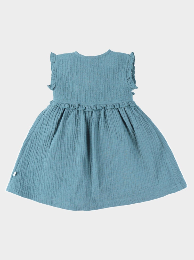 Robe portefeuille, Mousseline de Coton Noukie's Vert - Kiabi