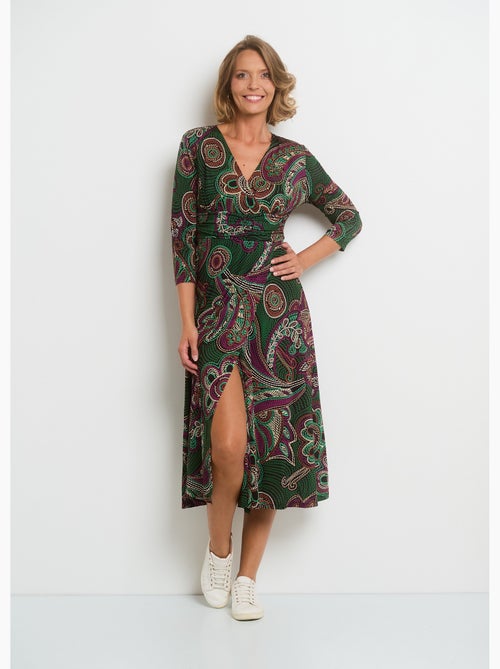 Robe portefeuille taille drapée en maille - AFIBEL - Kiabi Robe portefeuille taille drapée en maille - AFIBEL - Kiabi