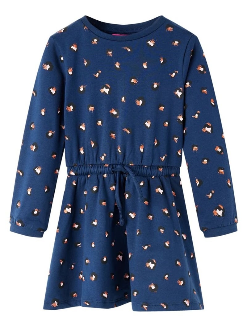 Robe Pour Enfants Coton - VidaXL Bleu - Kiabi