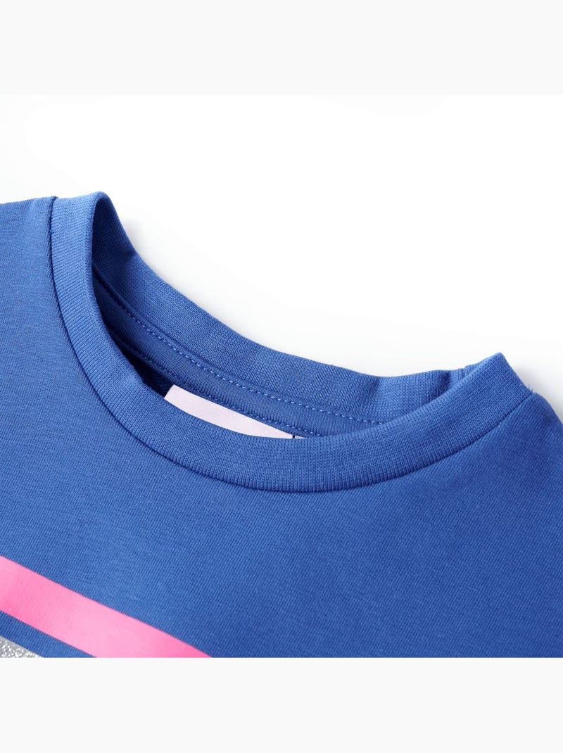 Robe Pour Enfants Coton - VidaXL Bleu - Kiabi