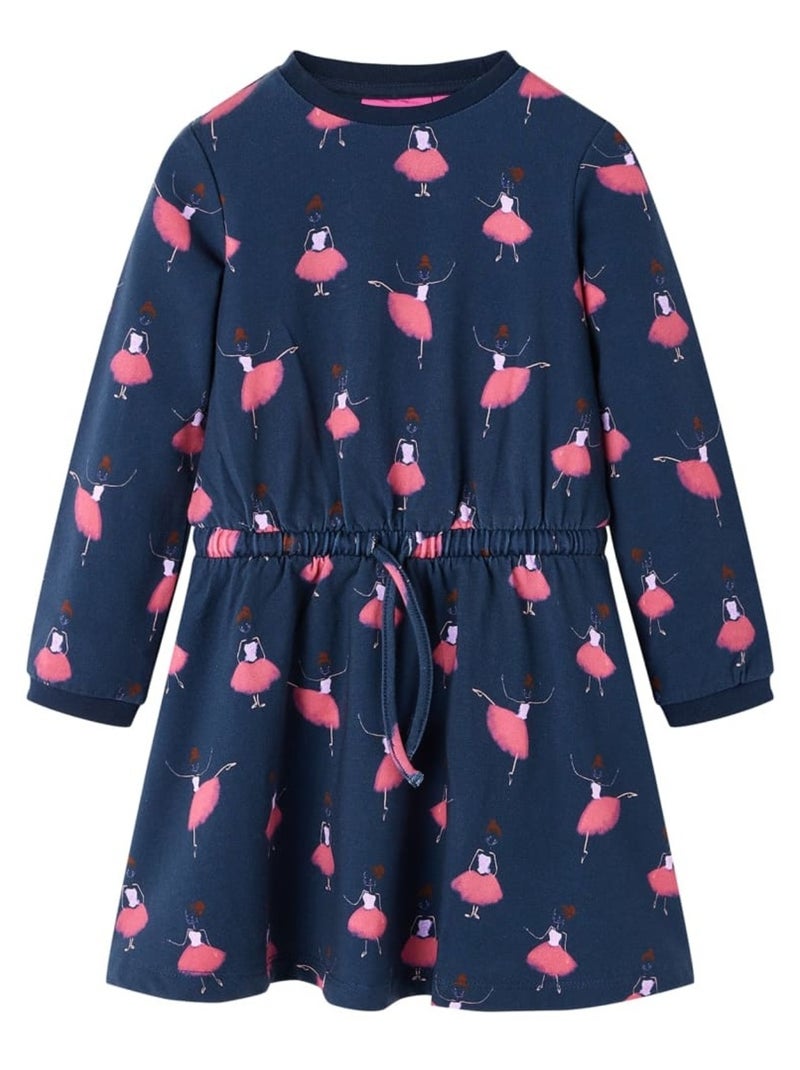 Robe Pour Enfants Coton - VidaXL Bleu - Kiabi